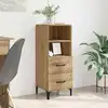 Image de vidaXL Buffet chêne artisanal 34 x 34,5 x 90 cm Bois d'ingénierie