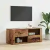 Image de vidaXL Meuble TV Bois Ancien 100 x 35 x 40 cm Bois d'ingénierie