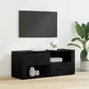 Image de vidaXL Meuble TV Chêne noir 100 x 35 x 40 cm Bois d'ingénierie