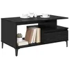 Image de vidaXL Table basse Chêne noir 90 x 49 x 45 cm Bois d'ingénierie