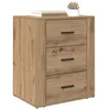 Image de vidaXL Nachtkastje Artisan Eiken 35 x 50 x 60 cm Bewerkt hout