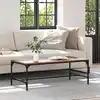 Image de vidaXL Table basse Bois Ancien 100 x 50 x 35 cm Bois d'ingénierie