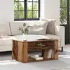 Image de vidaXL Table basse Bois Ancien 80 x 50 x 40 cm Bois d'ingénierie