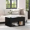 Image de vidaXL Table basse Chêne noir 80 x 50 x 40 cm Bois d'ingénierie