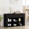 Image de vidaXL Buffet Chêne noir 100 x 30 x 59,5 cm Bois d'ingénierie