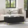 Image de vidaXL Table basse Chêne noir 90 x 50 x 35 cm Bois d'ingénierie
