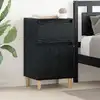 Image de vidaXL Cabinet de chevet avec tiroir 2 pcs Chêne noir 40 x 35 x 70 cm
