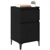Image de vidaXL Cabinet de chevet 2 pc Chêne noir 40 x 35 x 70 cm