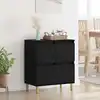 Image de vidaXL Buffet Chêne noir 60 x 35 x 70 cm Bois d'ingénierie