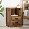Image de vidaXL Cabinet de chevet 2 pc Bois ancien 36 x 43 x 60 cm