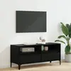 Image de vidaXL Meuble TV avec tiroir Chêne noir 100 x 34,5 x 44,5 cm