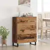 Image de vidaXL Buffet Bois Ancien 69,5 x 34 x 90 cm Bois d'ingénierie et fer