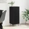 Image de vidaXL Buffet Chêne noir 34 x 34,5 x 90 cm Bois d'ingénierie