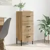 Image de vidaXL Buffet chêne artisanal 34 x 34,5 x 90 cm Bois d'ingénierie