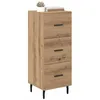 Image de vidaXL Buffet chêne artisanal 34 x 34,5 x 90 cm Bois d'ingénierie