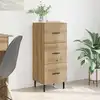 Image de vidaXL Buffet chêne artisanal 34 x 34,5 x 90 cm Bois d'ingénierie