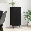 Image de vidaXL Buffet Chêne noir 34 x 34,5 x 90 cm Bois d'ingénierie