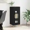 Image de vidaXL Buffet Chêne noir 34 x 34,5 x 90 cm Bois d'ingénierie