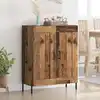 Image de vidaXL Buffet Bois Ancien 69,5 x 34 x 90 cm Bois d'ingénierie et fer