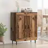 Image de vidaXL Buffet Bois Ancien 69,5 x 34 x 90 cm Bois d'ingénierie et fer