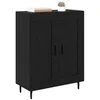 Image de vidaXL Buffet Chêne noir 69,5 x 34 x 90 cm Bois d'ingénierie et fer
