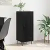 Image de vidaXL Buffet Chêne noir 34,5 x 34 x 90 cm Bois d'ingénierie et fer