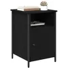 Image de vidaXL Cabinet de chevet 2 pièces Chêne noir 40 x 42 x 60 cm