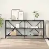 Image de vidaXL Table console Chêne noir 160 x 30 x 75 cm Bois d'ingénierie