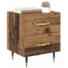 Image de vidaXL Cabinet de chevet 2 pièces Bois ancien 40 x 35 x 47,5 cm