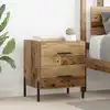 Image de vidaXL Cabinet de chevet avec tiroir Bois ancien 40 x 35 x 47,5 cm