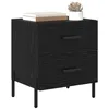 Image de vidaXL Cabinet de chevet 2 pièces Chêne noir 40 x 35 x 47,5 cm