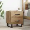 Image de vidaXL Cabinet de chevet avec tiroir Chêne artisanal 40 x 35 x 47,5 cm