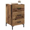 Image de vidaXL Nachtkastje Oudhout 40 x 40 x 66 cm Bewerkt hout