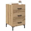 Image de vidaXL Nachtkastje Artisan Eiken 40 x 40 x 66 cm Bewerkt hout