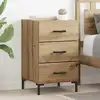 Image de vidaXL Cabinet de chevet avec tiroir Chêne artisanal 40 x 40 x 66 cm
