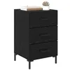 Image de vidaXL Cabinet de chevet Chêne noir 40 x 40 x 66 cm Bois d'ingénierie