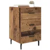 Image de vidaXL Nachtkastje Oudhout 40 x 40 x 66 cm Bewerkt hout