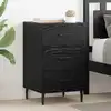 Image de vidaXL Cabinet de chevet Chêne noir 40 x 40 x 66 cm Bois d'ingénierie