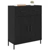 Image de vidaXL Buffet Chêne noir 69,5 x 34 x 90 cm Bois d'ingénierie, Buffet moderne, design rectangulaire, bois robuste, rangement spacieux pour salle à manger et salon