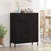 Image de vidaXL Buffet Chêne noir 69,5 x 34 x 90 cm Bois d'ingénierie
