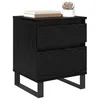 Image de vidaXL Cabinet de chevet 2 pièces Chêne noir 40 x 35 x 50 cm