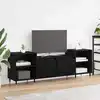 Image de vidaXL Meuble TV Chêne noir 160 x 35 x 55 cm Bois d'ingénierie