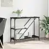 Image de vidaXL Table console Chêne noir 88,5 x 30 x 75 cm Bois d'ingénierie
