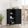 Image de vidaXL Buffet Chêne noir 70 x 30 x 80 cm Bois d'ingénierie