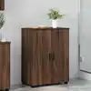 Image de vidaXL Cabinet de salle de bain avec porte Chêne brun 60 x 35 x 80 cm