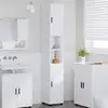 Image de vidaXL Cabinet de salle de bain Blanc 30 x 35 x 192 cm