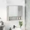 Image de vidaXL Armoire Miroir Gris béton 59 x 17 x 55 cm Bois d'ingénierie