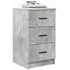 Image de vidaXL Cabinet de chevet Gris béton 38 x 38 x 66 cm Bois d'ingénierie