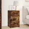 Image de vidaXL Cabinet de chevet Chêne fumé 38 x 38 x 66 cm Bois d'ingénierie