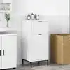 Image de vidaXL Cabinet de salle de bain avec tiroir Blanc 39,5 x 36 x 88 cm